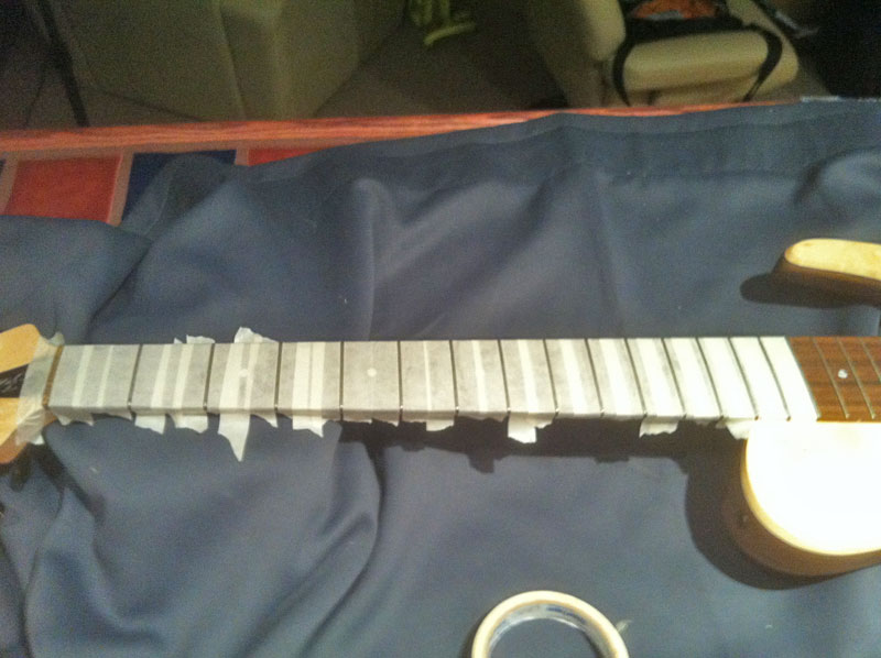 taping the fingerboard taping the fingerboard